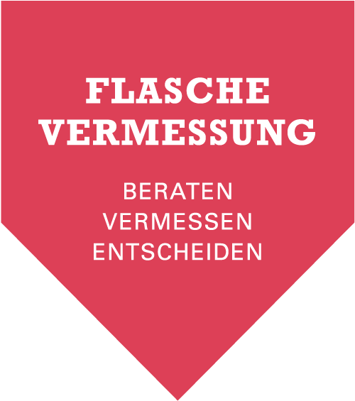 Logo Flasche Vermessung